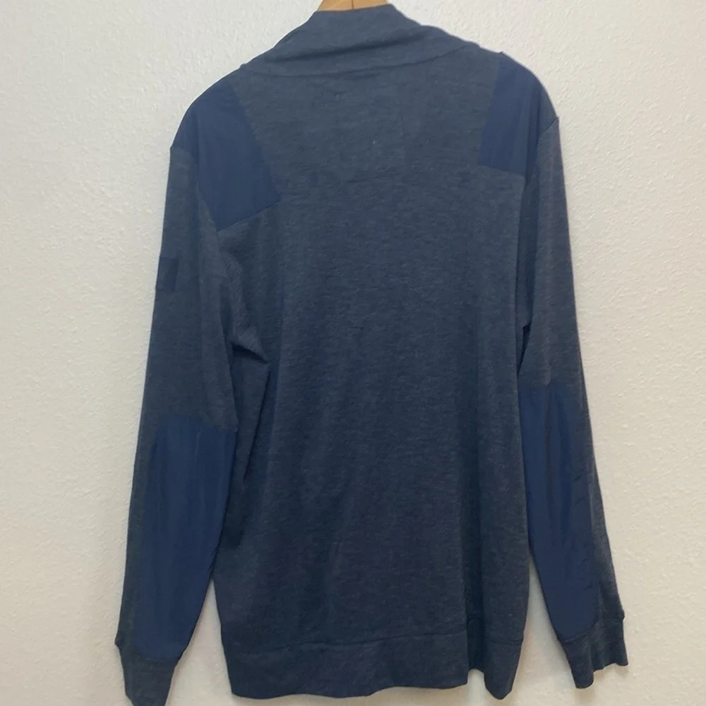 G Star Raw Krozan Collar Cardigan Sweater Navy Blue Size Large